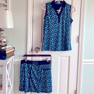 Callaway Golf skort and sleeveless polo set